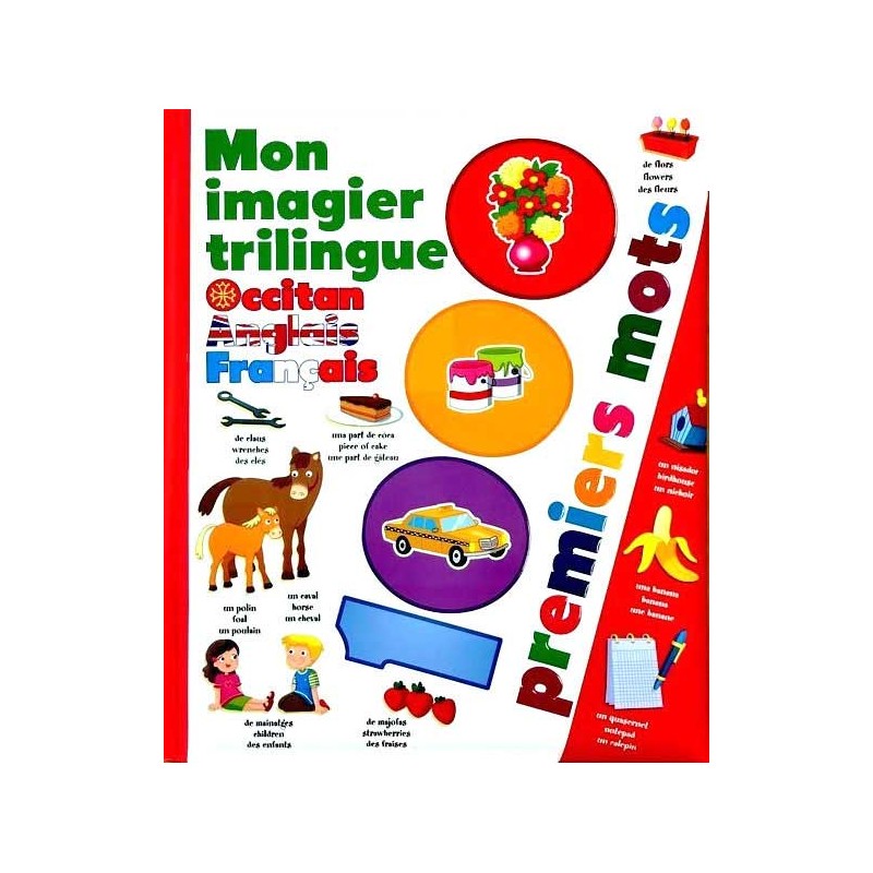 Mon imagier trilingue occitan-anglais-français - 1000 Premiers mots